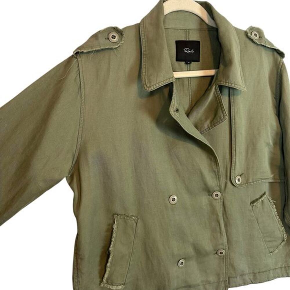 Rails Barclay Sage Double Breasted Utility Jacket Medium Coastal‎ Casual - Picture 8 of 16